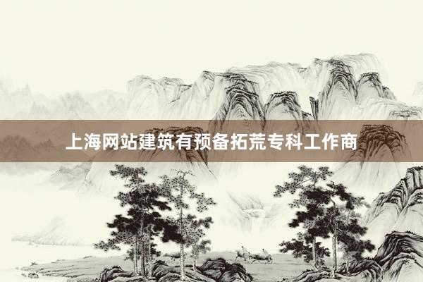 上海网站建筑有预备拓荒专科工作商